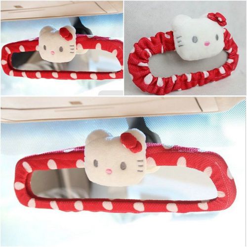 1pc hello kitty cute car rearview mirror cover car accessories