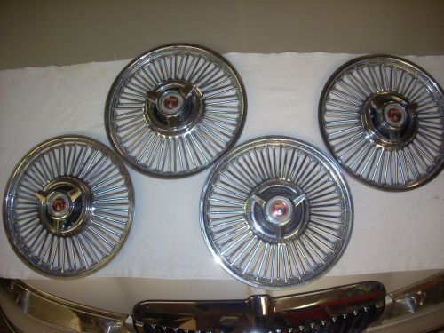 1964 ford galaxie wire spoke spinner hubcaps