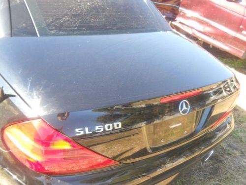 03-12 mercedes sl55 sl65 sl500 sl600 * black * trunk / deck lid *  230 type