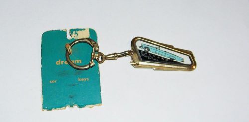 Vintage packard panther keychain fob with key blanks ex cond.new on partial card