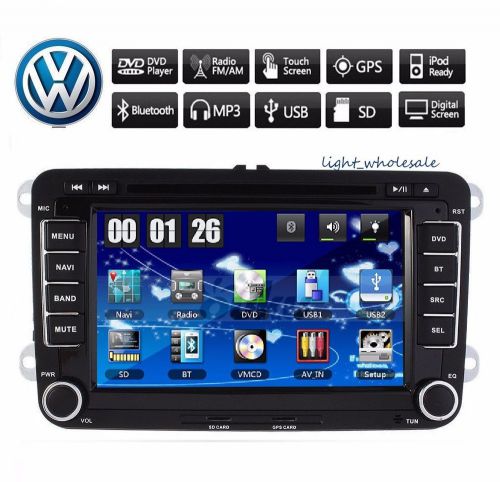 7&#034; 2din car dvd player gps navi ipod bluetooth tv radio for vw volkswagen passat