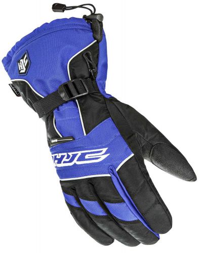 New hjc-snow storm adult waterproof/breathable gloves, black/blue, 2xl/xxl