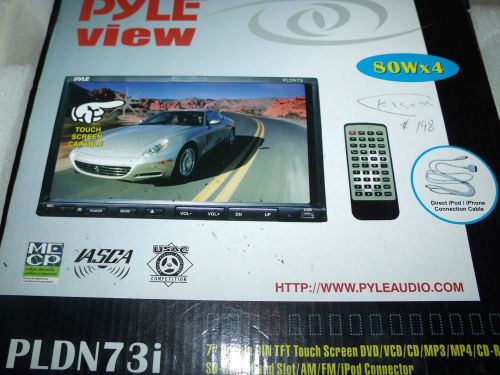 Pyleview 7&#034; tft touchscreen dvd/vcd/cd/mp3/mp4/cd-r/usb/sd/mmc card ipod connect