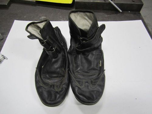 Crow size 10 sprint car fire retardant driving shoes.