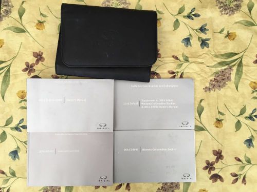 2014 infiniti qx80  suv owners and navigation manual with case oem