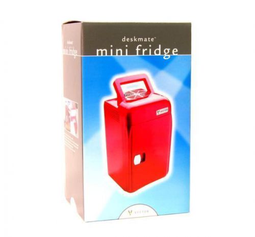 Vector red mini fridge cooler &amp; wormer 12vdc car, rv &amp; home 6 liter 14&#034;x8&#034;x7&#034;