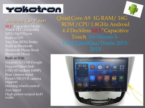 &#034;yokotron&#034; 10.1&#034; android 4 car radio autoradio for nissan x-trail qashqai dualis