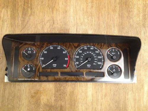 1993 jaguar xj6 instrument gauge cluster wood grain mileage unknown oem