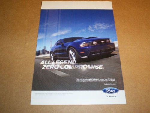 2011 ford mustang gt 5.0 magazine advertisement