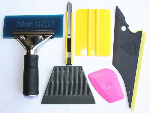 Useful 6 in 1 car window film tint tools squeegee scraper set kit car home tint