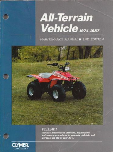 Clymer atv 1974-87 service manual vol. 1