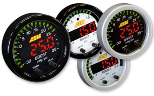 Aem x-series boost pressure gauge -30 ~ 35psi  30-0306