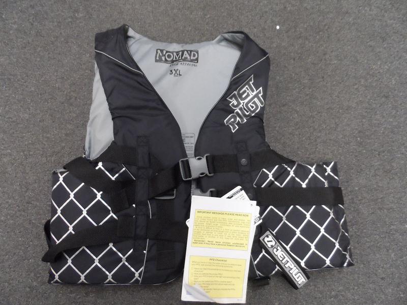 Black nomad nylon vest 3xl #wjp-92140-bk-3x