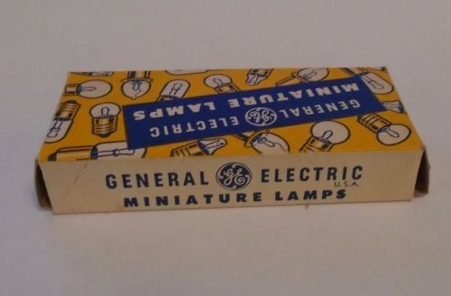 General electric miniature lamps box of 10 number 328 unused aircraft bulbs usa