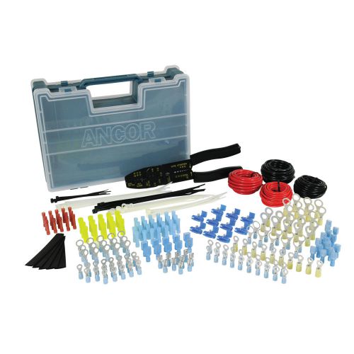 Ancor 225 piece electrical repair kit w/strip &amp; crimp tool -220020