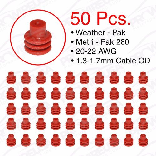 Weather pack metri-pack 280 series red seal 20-22 awg 50 pcs