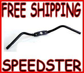 Paughco black speedster handlebars harley bobber dna springer chopper custom