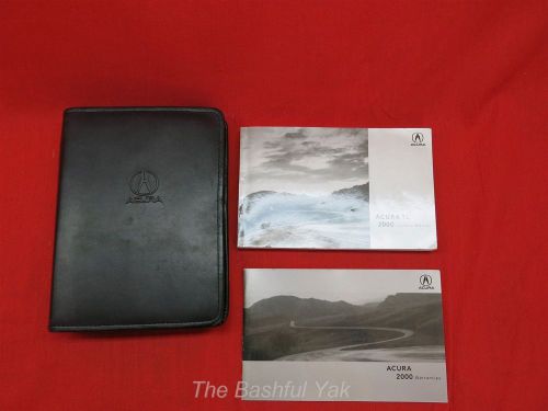 2000 acura tl owners manual with case book set