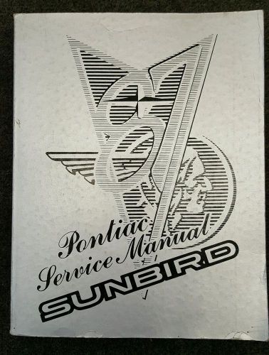 1987 pontiac sunbird factory service manual