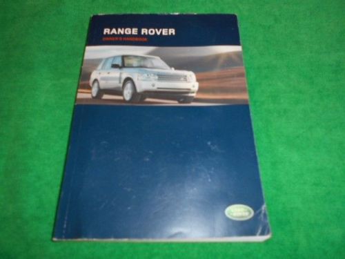 2005 range rover used original owner&#039;s manual lrl 18 02 55 601