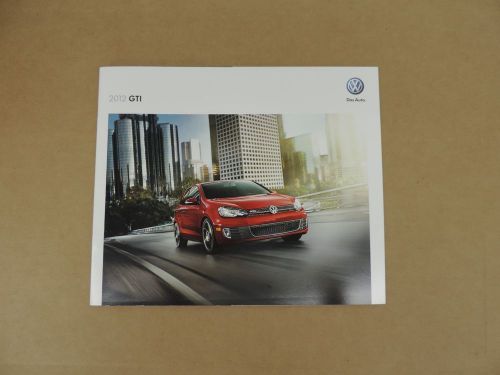 2012 volkswagen vw gti autobahn sales brochure dealer catalog literature
