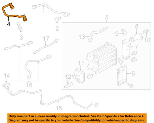 Ford oem 11-16 f-150 5.0l-v8 emission-vent hose br3z6a664a