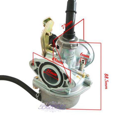 19mm carburetor handle choke for baja sunl pit dirt bike mini quad 50-125cc