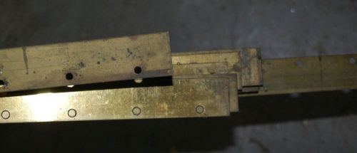 Brass hatch trim nos 1 1/4&#034; x 6ft lengths for restoration etc steampunk!