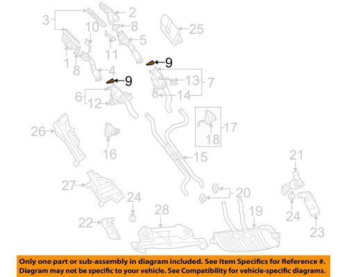 Porsche oem 03-06 cayenne 4.5l-v8 exhaust manifold-gasket 95511111330