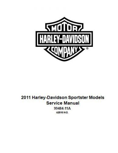 2011 harley davidson xl883l sportster super low service manual pn 99484-11