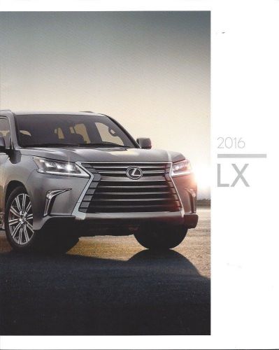 2016 lexus lx  -  lx 570 v8  383hp  41 page brochure