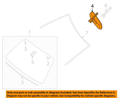 Suzuki oem 09-12 equator windshield-mirror inside 8470382z00