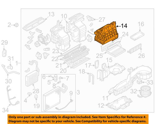 Suzuki oem 09-13 grand vitara 2.4l-l4 evaporator heater-intake duct 7421164j90