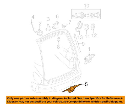 Chrysler oem 06-10 pt cruiser lift gate-handle, outside zk71ws2ad