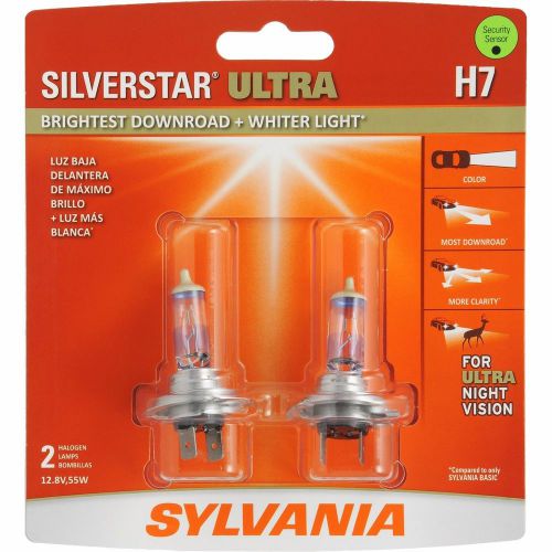 Sylvania h7 silverstar ultra halogen headlight bulb, (pack of 2)