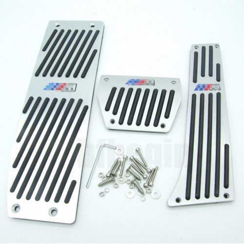 New at m-tech aluminum footrest pedals for e30 e36 e46 e82 e87 e90 e91 m3 bmw