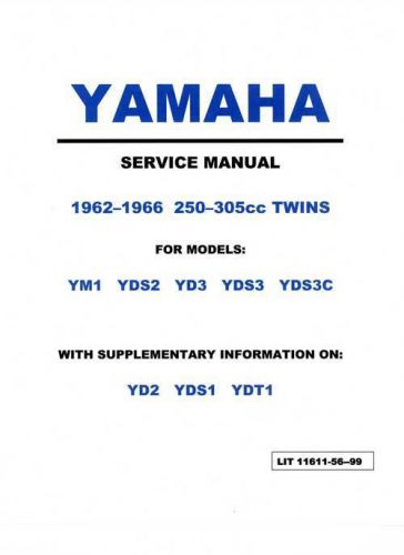 1962-1966 250/305 yamaha twins service manual  ym1 yd3 yds2 yds3c vjmc yd2 yds1