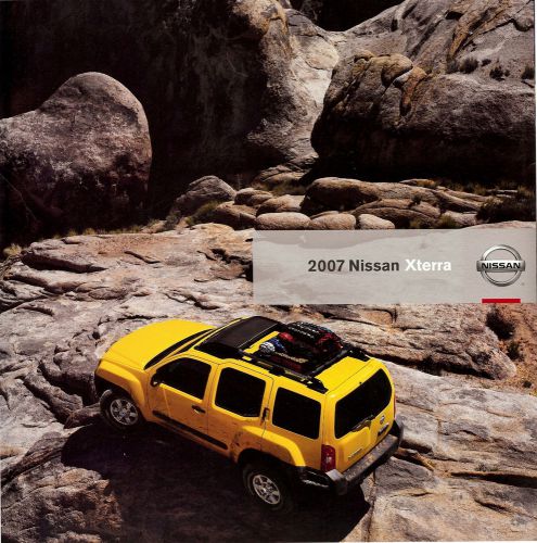 2007 nissan xterra factory brochure -xterra x-xterra s-xterra se-xterra off road