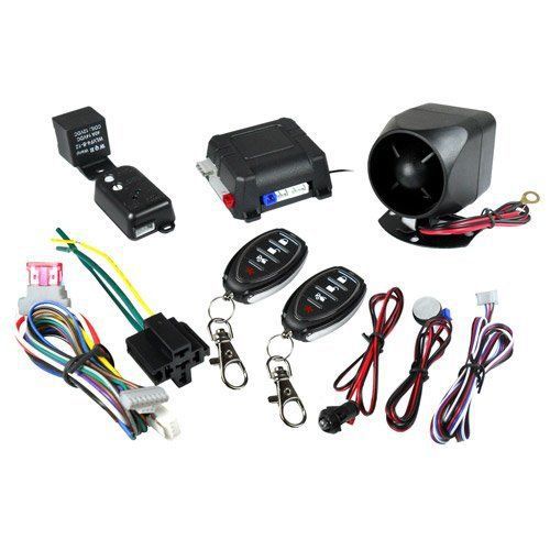 Encore 1-way 2 channel dual shock sensor car security systems