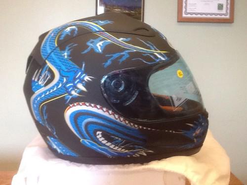 Jix motorcycle / atv helmet jxa110 blue. size m