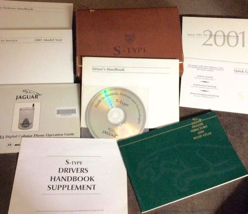 2001 jaguar s-type owners manual service maintenance handbook books