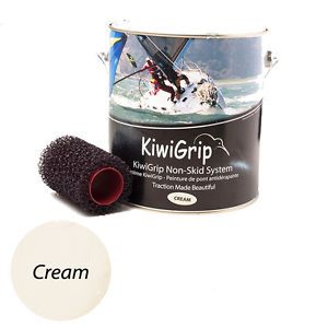 Kiwigrip 4 liter can cream &amp; 4&#034; roller kg1013-4