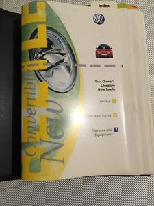 2005 vw convertable volkswagen beetle owners manual package &amp; case