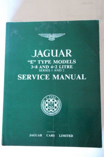 Jaguar xke e type 3.8 &amp; 4.2 series 1 &amp;2 service repair shop manual book