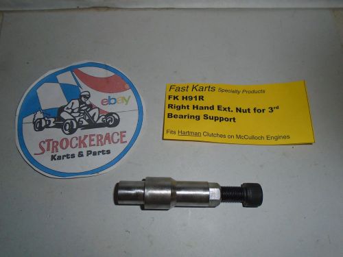 Vintage racing go kart new 3rd bearing support clutch nut hartman rh cart part