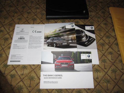 2012 bmw 3 series 328i 335i m3 owners manual set with navigation guide and case