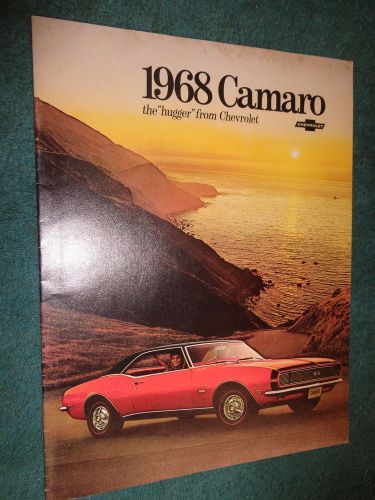 1968 chevrolet camaro sales brochure / nice original dealership catalog!!!