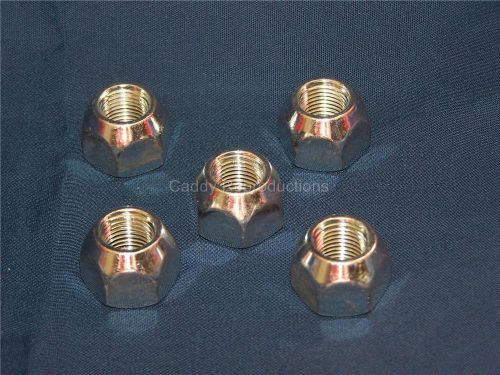 1939 - 1966 cadillac lug nuts set of 5  (one wheel)