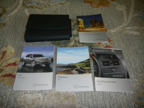 2011 mercedes benz glk350 owners maual set + free shipping