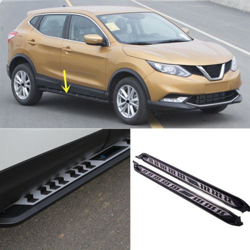 A pair auto parts side step nerf bar car pedal set for nissan qashqai 2014-2016